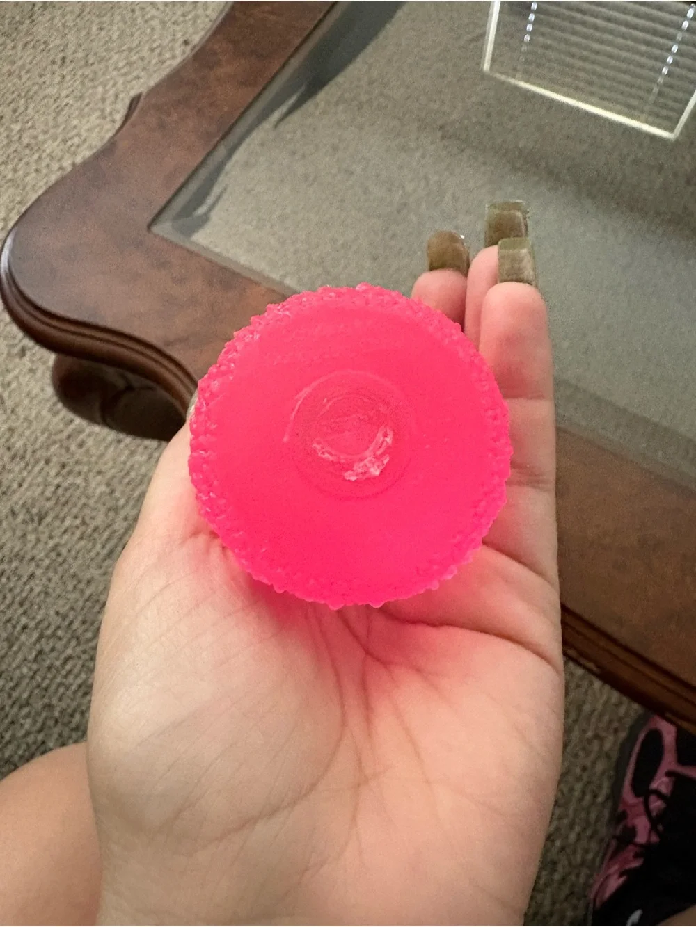 Nee Doh pink gum drop